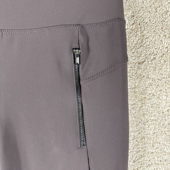 Athleta Stellar Leggings Small‎ Tall High Rise Zip Pockets Anthracite Grey - Picture 4 of 11